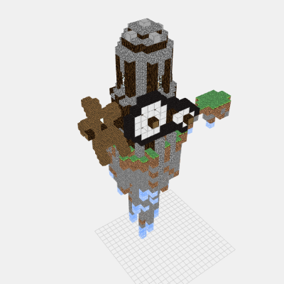 Steampunk Windmill 3d View Layer By Layer Mineprints