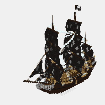 wallpapers Pirate Ship Minecraft Schematic the black pearl 1497561879 3d view